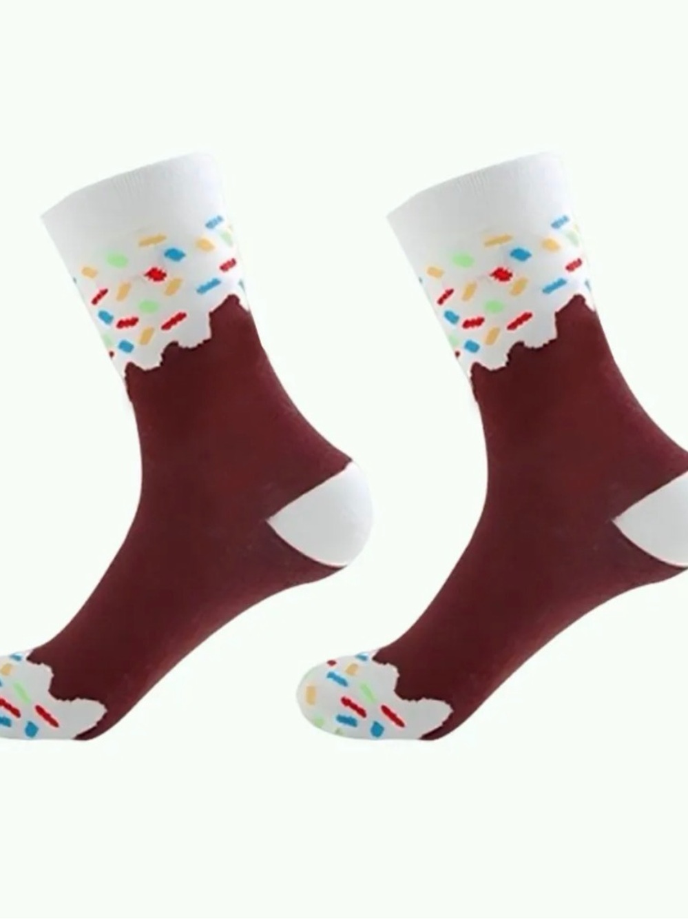 4PK Novelty Fruit & Dessert Crew Socks NIP BUY NOW PRICE - Picture 2 of 5